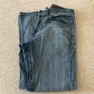 Medium wash slim jeans